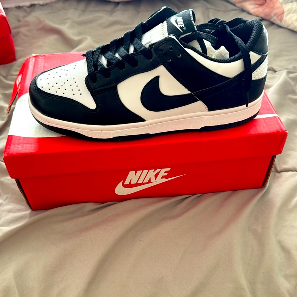 Nike Black and White Low-Top Sneakers